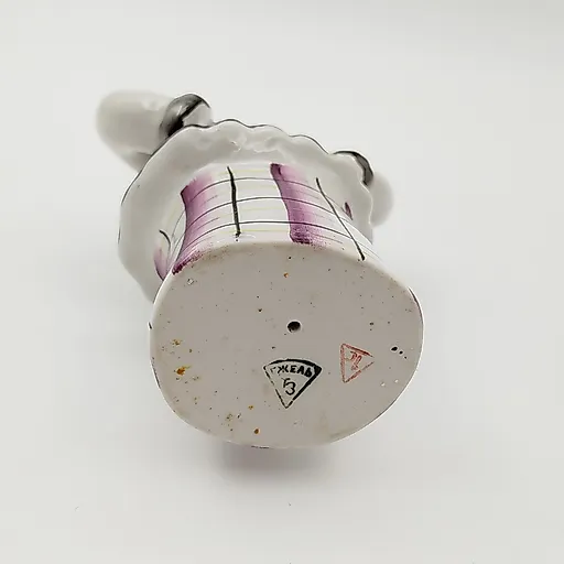 Фарфоровая статуэтка "Девушка в зимнем пальто", Гжель, Турыгинский завод, СССР - View 5