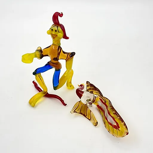 Стеклянная статуэтка "Иванушка с Жар-птицей", гутная техника, Россия, 2000-е - View 3