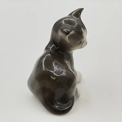 Фарфоровая статуэтка Котенок Парамоша, скульптор Трофимова, СССР 1980-е - View 2