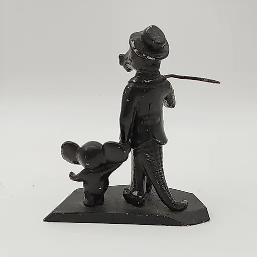 Советская статуэтка из металла "Крокодил Гена и Чебурашка", крашение, 1970-1990 гг. - View 5