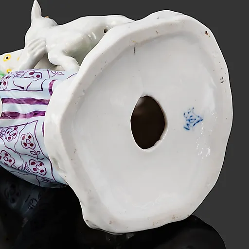 Фарфоровая статуэтка "Алёнушка и Иванушка" с редкой росписью, ЛЗФИ, СССР, 1956-1967 - View 4