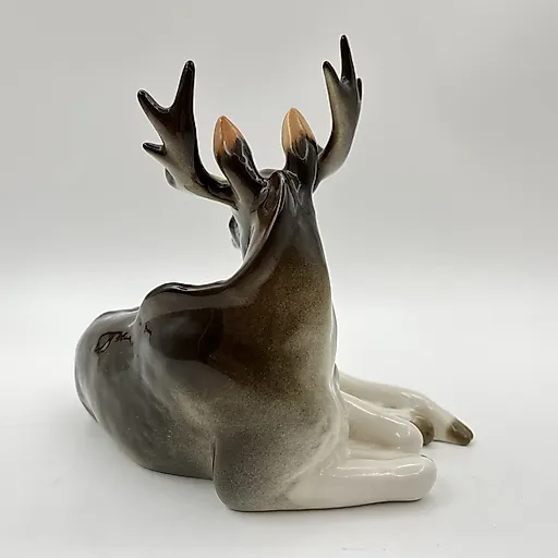 Фарфоровая статуэтка "Лось" скульптора Веселова, ЛФЗ, 1991-2005 гг. - View 3