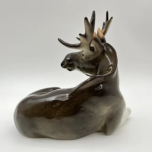 Фарфоровая статуэтка "Лось" скульптора Веселова, ЛФЗ, 1991-2005 гг. - View 4