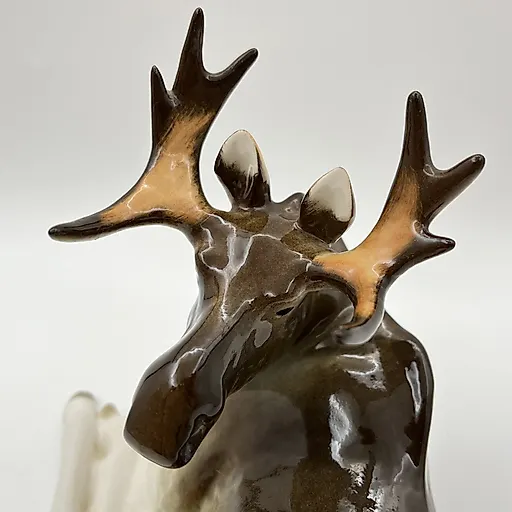 Фарфоровая статуэтка "Лось" скульптора Веселова, ЛФЗ, 1991-2005 гг. - View 6