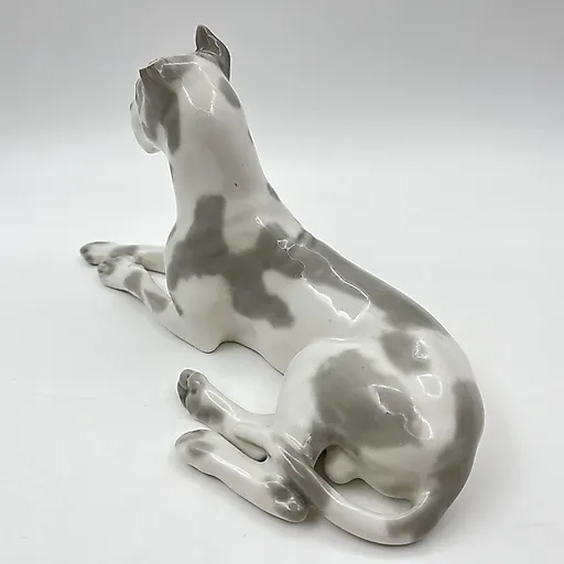 Фарфоровая статуэтка "Мраморный дог" ЛФЗ, скульптор И.И. Ризнич, СССР 1960-1970 гг. - View 4