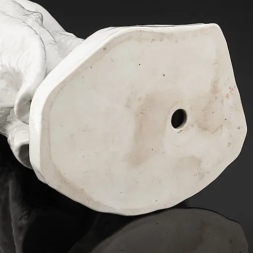 Фарфоровая скульптура «Лермонтов на скале» ЛФЗ, СССР, 1960-1970 гг. - View 4