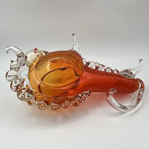 Стеклянная статуэтка "Бизон" авторства Муратова В.С., гутная техника, Гусевской хрустальный завод, СССР - View 7