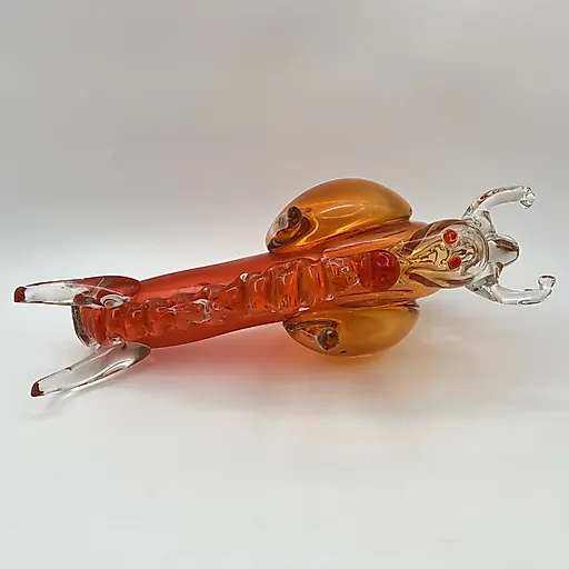 Стеклянная статуэтка "Бизон" авторства Муратова В.С., гутная техника, Гусевской хрустальный завод, СССР - View 9