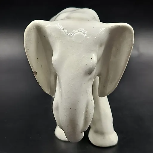 Фаянсовая статуэтка "Слон" Кировского завода, СССР, 1940-1960 гг. - View 4