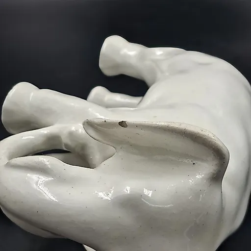 Фаянсовая статуэтка "Слон" Кировского завода, СССР, 1940-1960 гг. - View 5