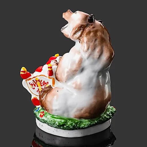 Фарфоровая статуэтка "Медведица с колыбелью" ЛФЗ, СССР, 1950-1960 гг. - View 2