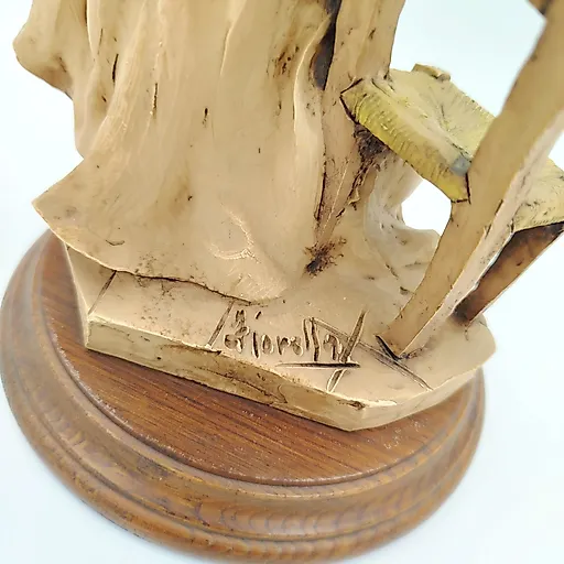 Статуэтка "Студент" из композитного материала с тонировкой и деревянными элементами, Европа, 2000-2010 гг. - View 3