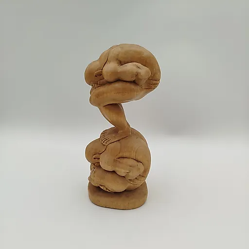 Резная деревянная статуэтка «Акробаты», Азия, конец XX века - View 2