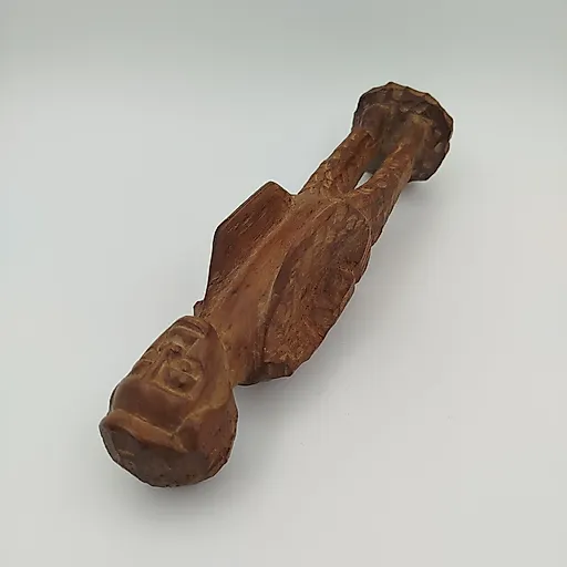 Резная деревянная статуэтка мужчины, африканское искусство, 1980-2010 гг. - View 3