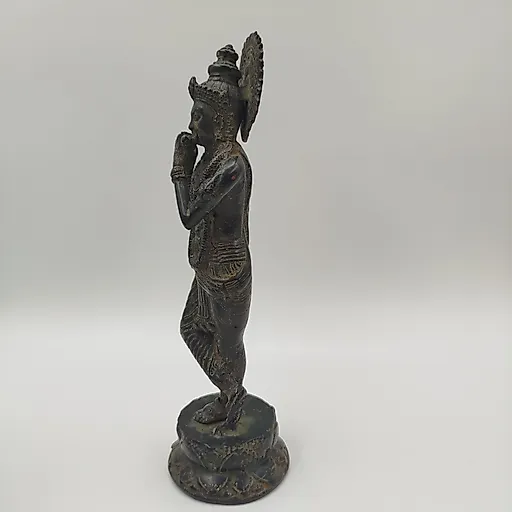 Статуэтка Кришна из металла, литье, Индия 1980-1990 гг. - View 4