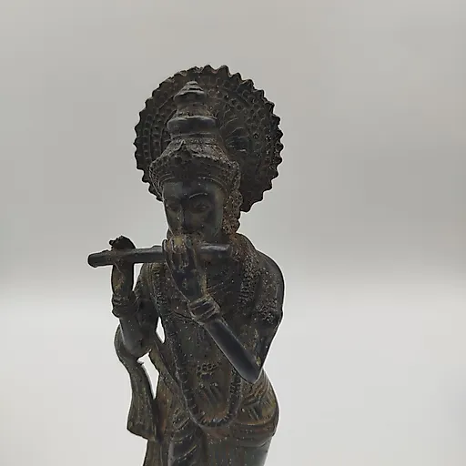 Статуэтка Кришна из металла, литье, Индия 1980-1990 гг. - View 5