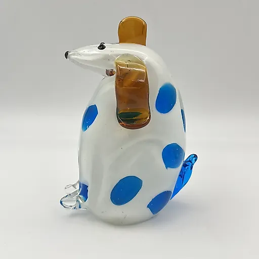 Стеклянная статуэтка собаки, гутная техника, Европа, конец XX века - View 3