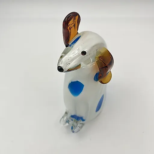 Стеклянная статуэтка собаки, гутная техника, Европа, конец XX века - View 6