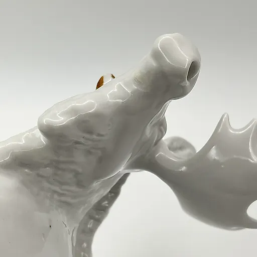 Фарфоровая статуэтка "Лось" скульптора Воробьёва, ЛФЗ СССР - View 10