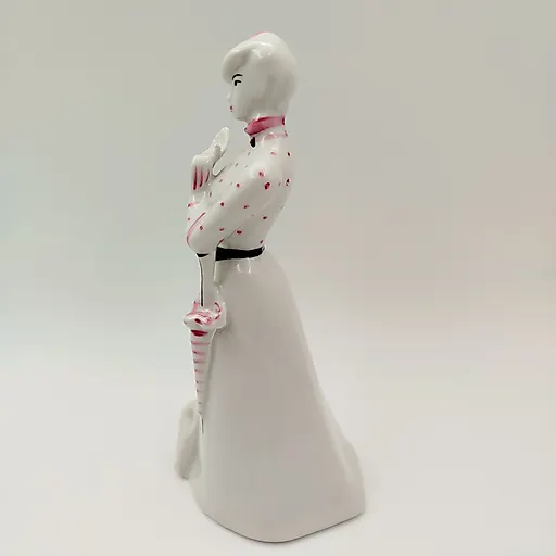 Фарфоровая статуэтка «Дама с собачкой» авторства А.Д. Бржезицкой, Дулевский завод, 2005 г. - View 3