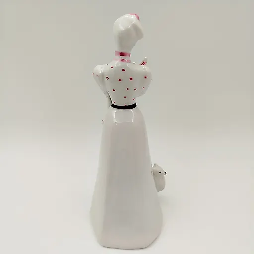 Фарфоровая статуэтка «Дама с собачкой» авторства А.Д. Бржезицкой, Дулевский завод, 2005 г. - View 4