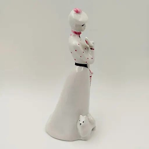 Фарфоровая статуэтка «Дама с собачкой» авторства А.Д. Бржезицкой, Дулевский завод, 2005 г. - View 5
