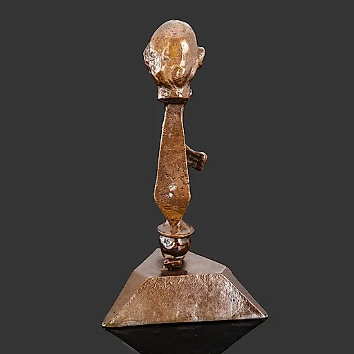 Бронзовая статуэтка "Трубач", литье, Европа, 1970-1990 гг. - View 3