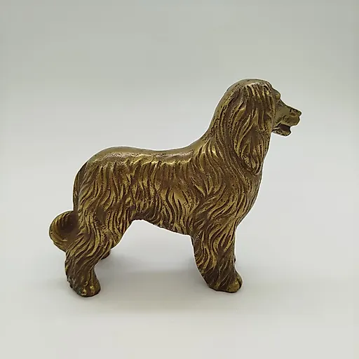 Латунная статуэтка собаки, европейская скульптура 1970-х годов - View 3