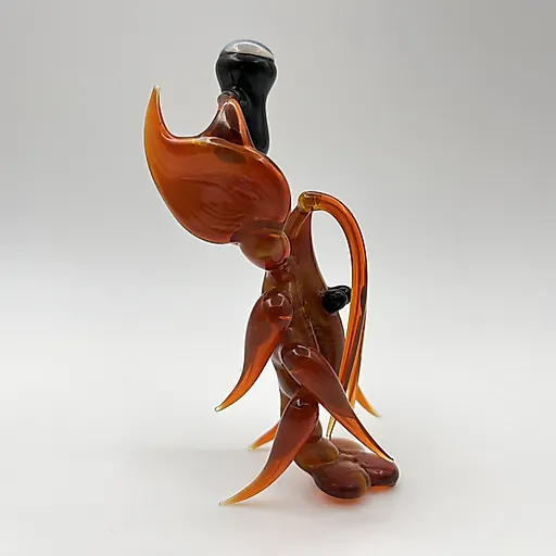 Стеклянная статуэтка "Рак с кружкой", гутная техника, Россия, 2000-е - View 3