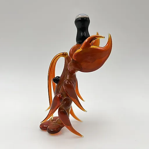 Стеклянная статуэтка "Рак с кружкой", гутная техника, Россия, 2000-е - View 5