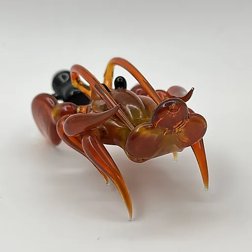 Стеклянная статуэтка "Рак с кружкой", гутная техника, Россия, 2000-е - View 6