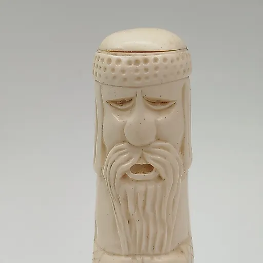 Резная костяная статуэтка "Гусляр", советская скульптура 1960-1980 гг. - View 2