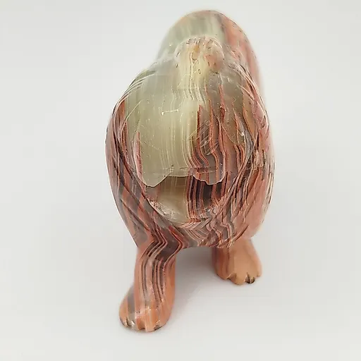 Резная статуэтка льва из оникса, Азия, XXI век - View 2