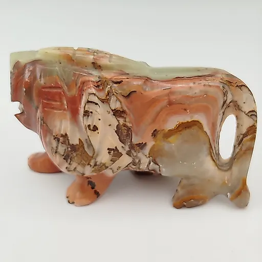 Резная статуэтка льва из оникса, Азия, XXI век - View 3