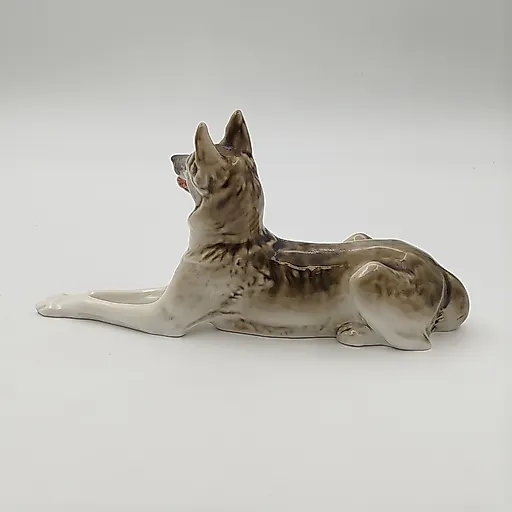 Фарфоровая статуэтка «Немецкая овчарка» ЛФЗ, СССР, 1960-1970 гг. - View 4