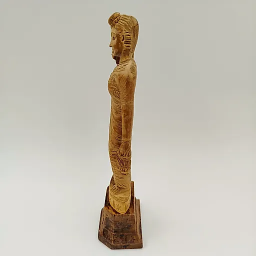 Статуэтка «Индианка» из дерева, резьба, Индия, 1970-1990 гг. - View 4