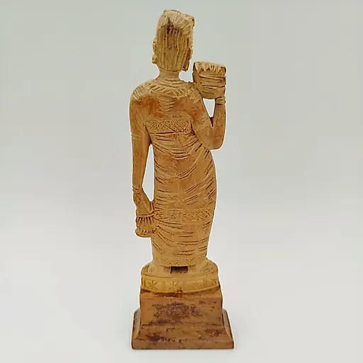 Статуэтка «Индианка» из дерева, резьба, Индия, 1970-1990 гг. - View 5