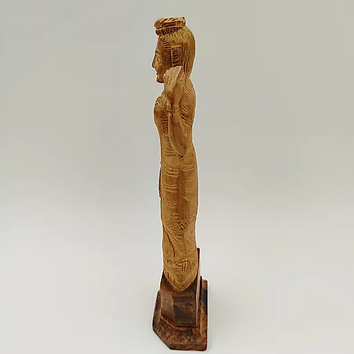 Статуэтка Индианка из дерева, резьба, Индия, 1970-1990 гг. - View 4