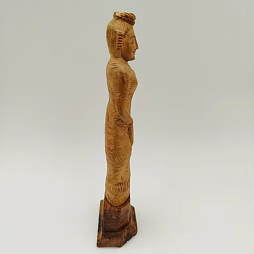 Статуэтка Индианка из дерева, резьба, Индия, 1970-1990 гг. - View 7