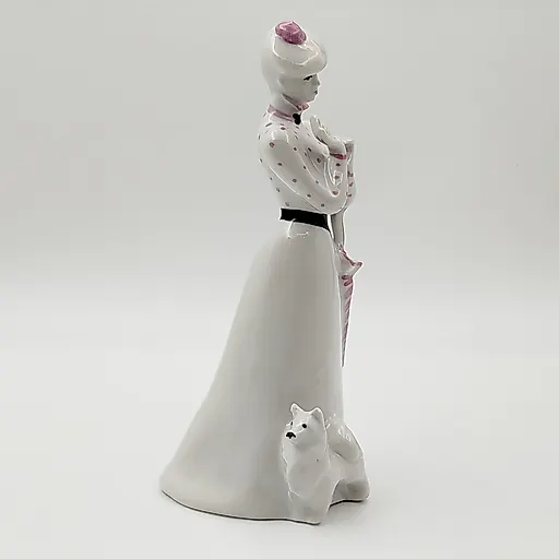 Фарфоровая статуэтка «Дама с собачкой» Бржезицкая, Дулёво, 1991 - View 2