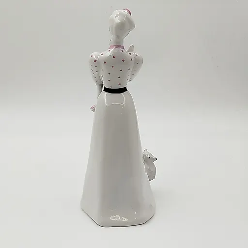 Фарфоровая статуэтка «Дама с собачкой» Бржезицкая, Дулёво, 1991 - View 4