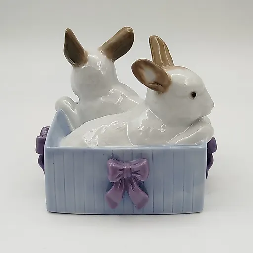 Фарфоровая статуэтка «Кролики в коробке» NAO Porcelain, Испания, 1988-2000 - View 2