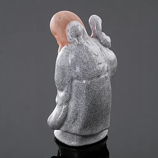 Статуэтка «Фукурокудзю с Карако» из керамики, Китай, 1950-1980 гг. - View 2