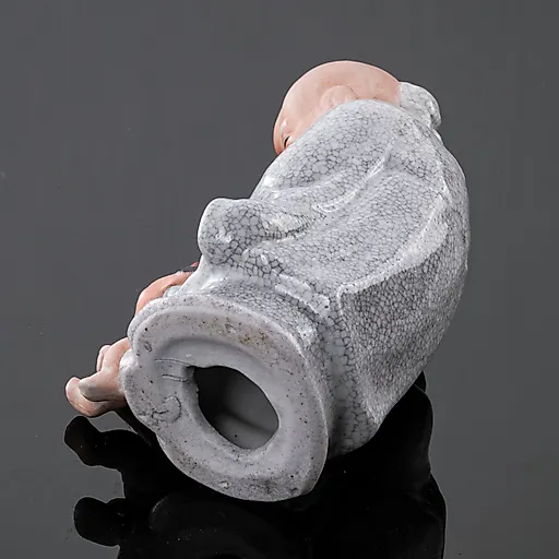 Статуэтка «Фукурокудзю с Карако» из керамики, Китай, 1950-1980 гг. - View 3