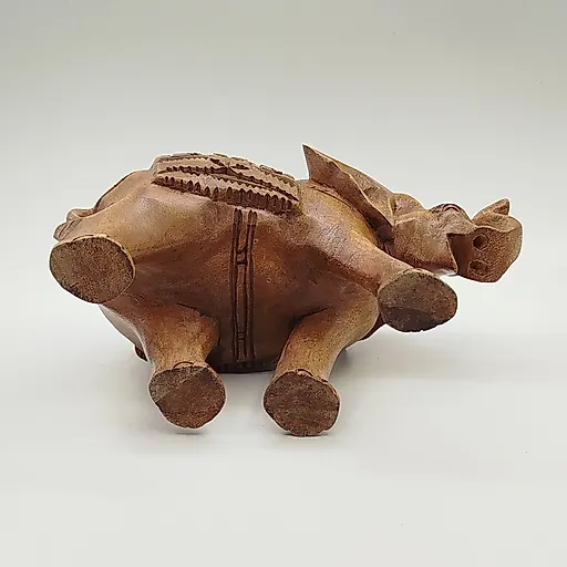 Статуэтка Слон в попоне, дерево, резьба, Азия, конец XX века - View 7