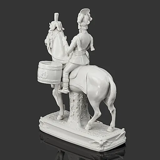 Фарфоровая статуэтка Барабанщик, серия Императорская гвардия Наполеона, Scheibe-Alsbach, Германия, 1950-1970 - View 3