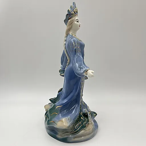 Фарфоровая статуэтка Хозяйка медной горы, Гжель, СССР, 1950-1960 - View 4