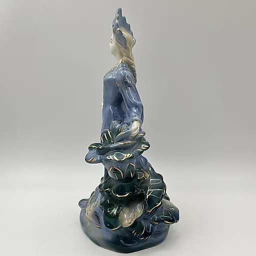 Фарфоровая статуэтка Хозяйка медной горы, Гжель, СССР, 1950-1960 - View 7