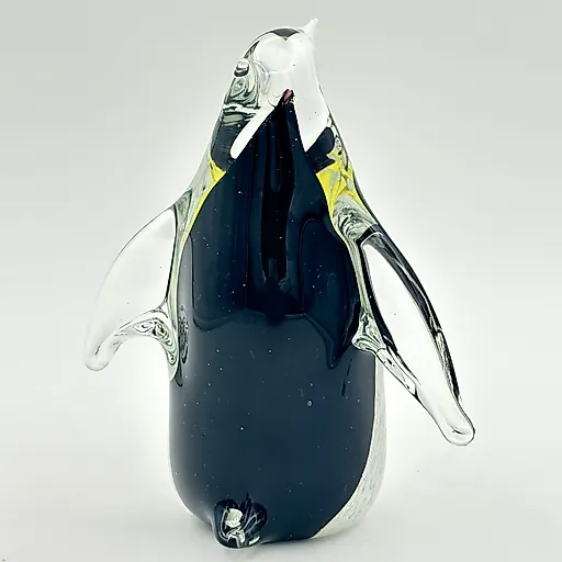 Статуэтка Пингвин из стекла, гутная техника, Hokitika Glass Studio, Европа, 1980-1990 - View 2