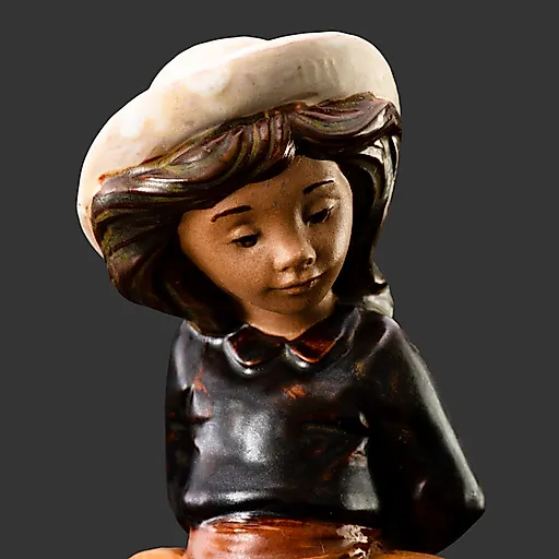 Статуэтка Девушка в шляпке из искусственного камня NAO Porcelain, Испания, 1987 - View 2